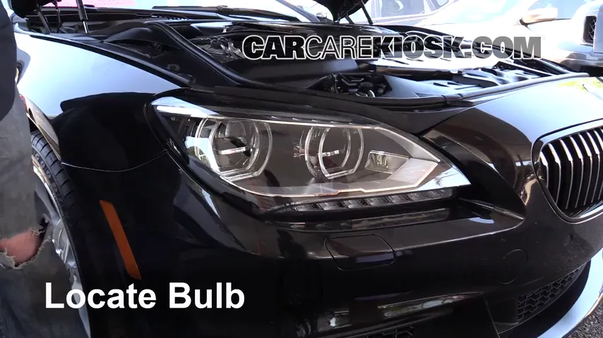 2014 BMW 650i xDrive Gran Coupe 4.4L V8 Turbo Lights Headlight (replace bulb)